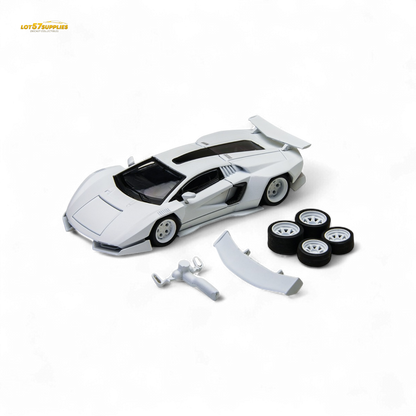 TimeMicro × PSC DESIGN 1/64 Countach V Ver. Mechanic PSC - White 1:64