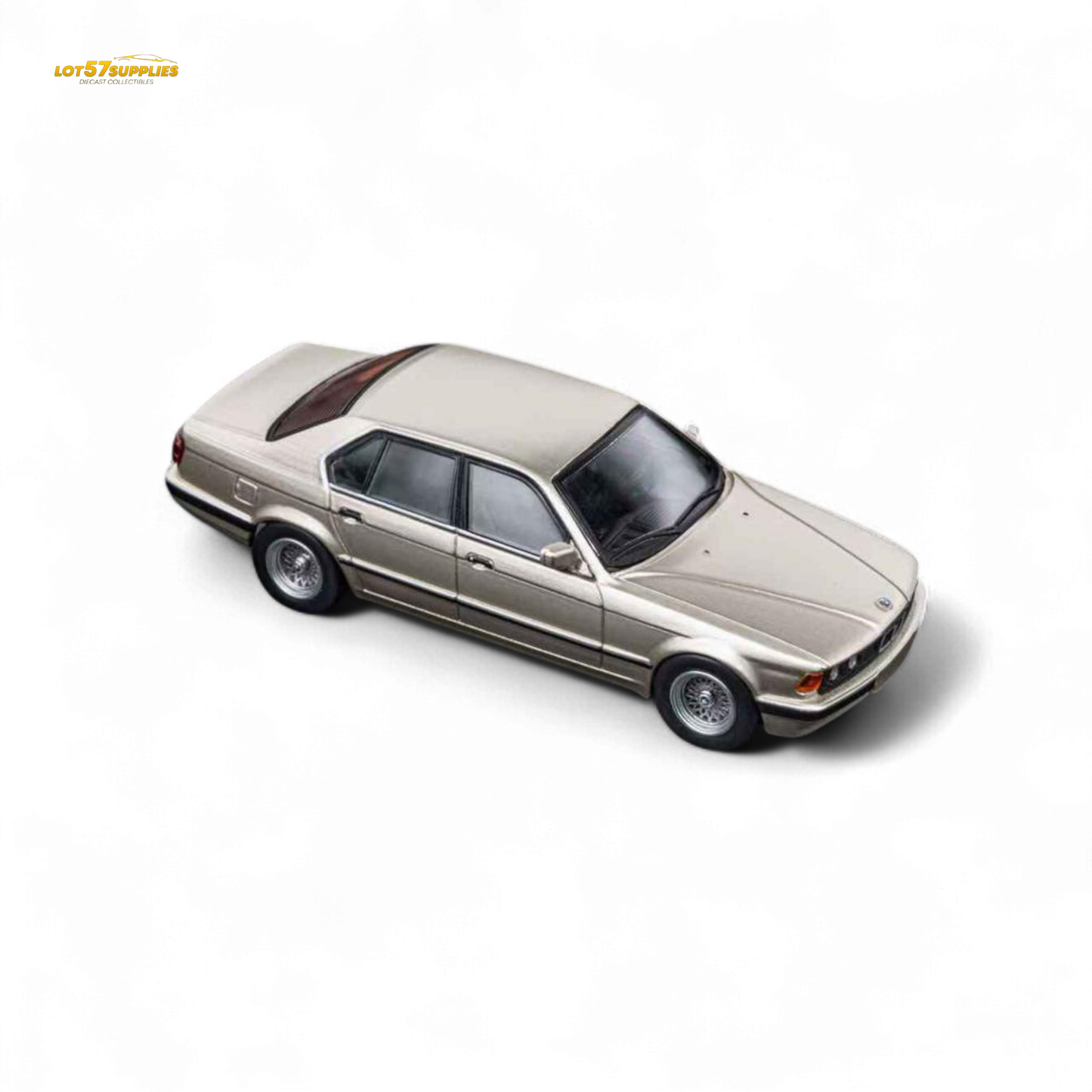 (Pre-Order) DCM BMW E32 7-Series Sedan - Cashmere Beagle Gold 1:64
