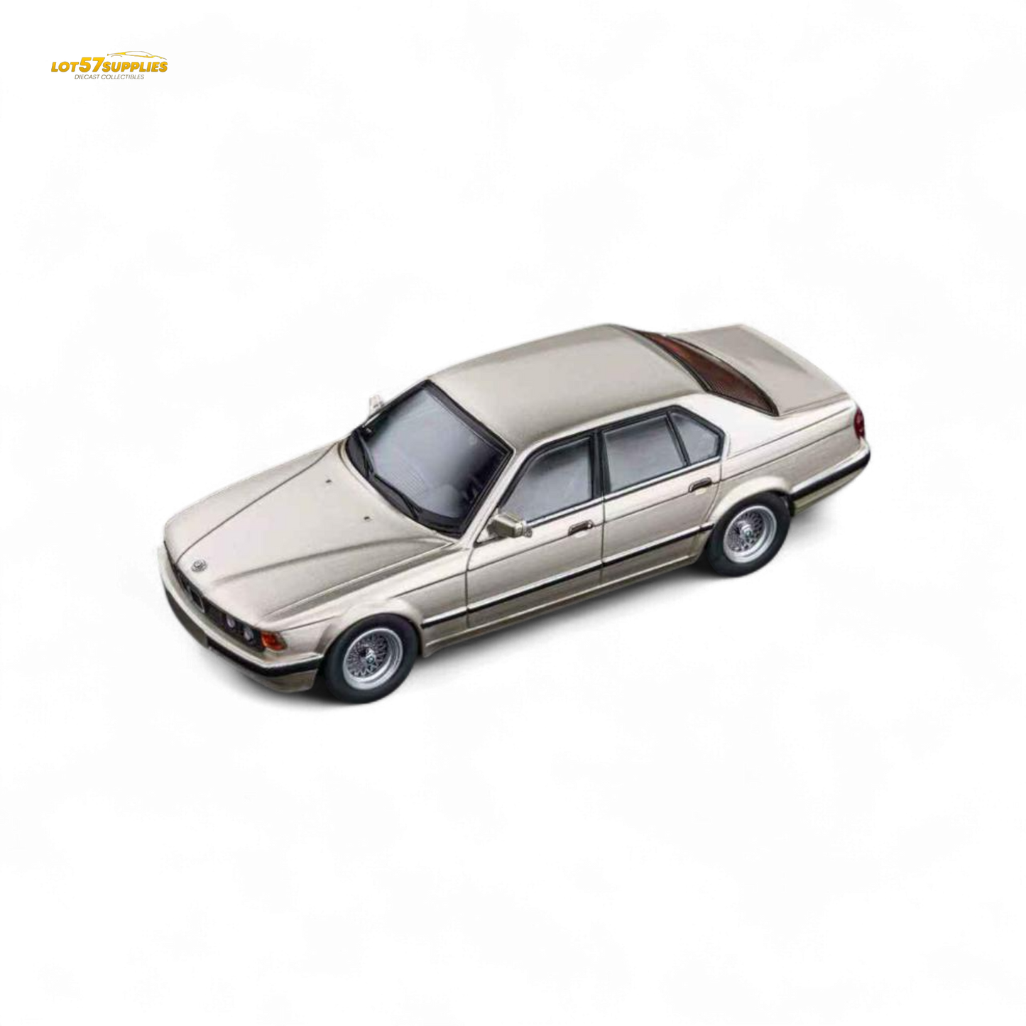 (Pre-Order) DCM BMW E32 7-Series Sedan - Cashmere Beagle Gold 1:64
