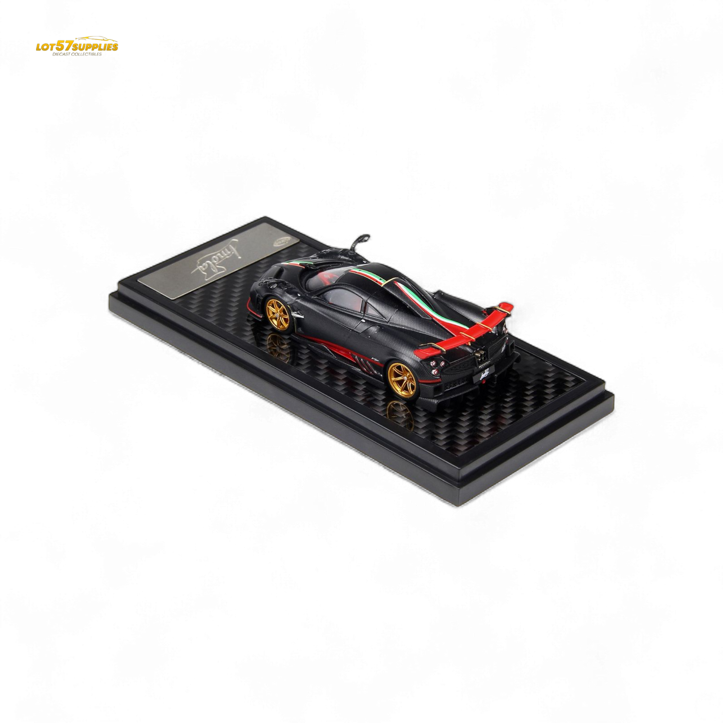 LCD Pagani Imola Matte Black Carbon 1:64
