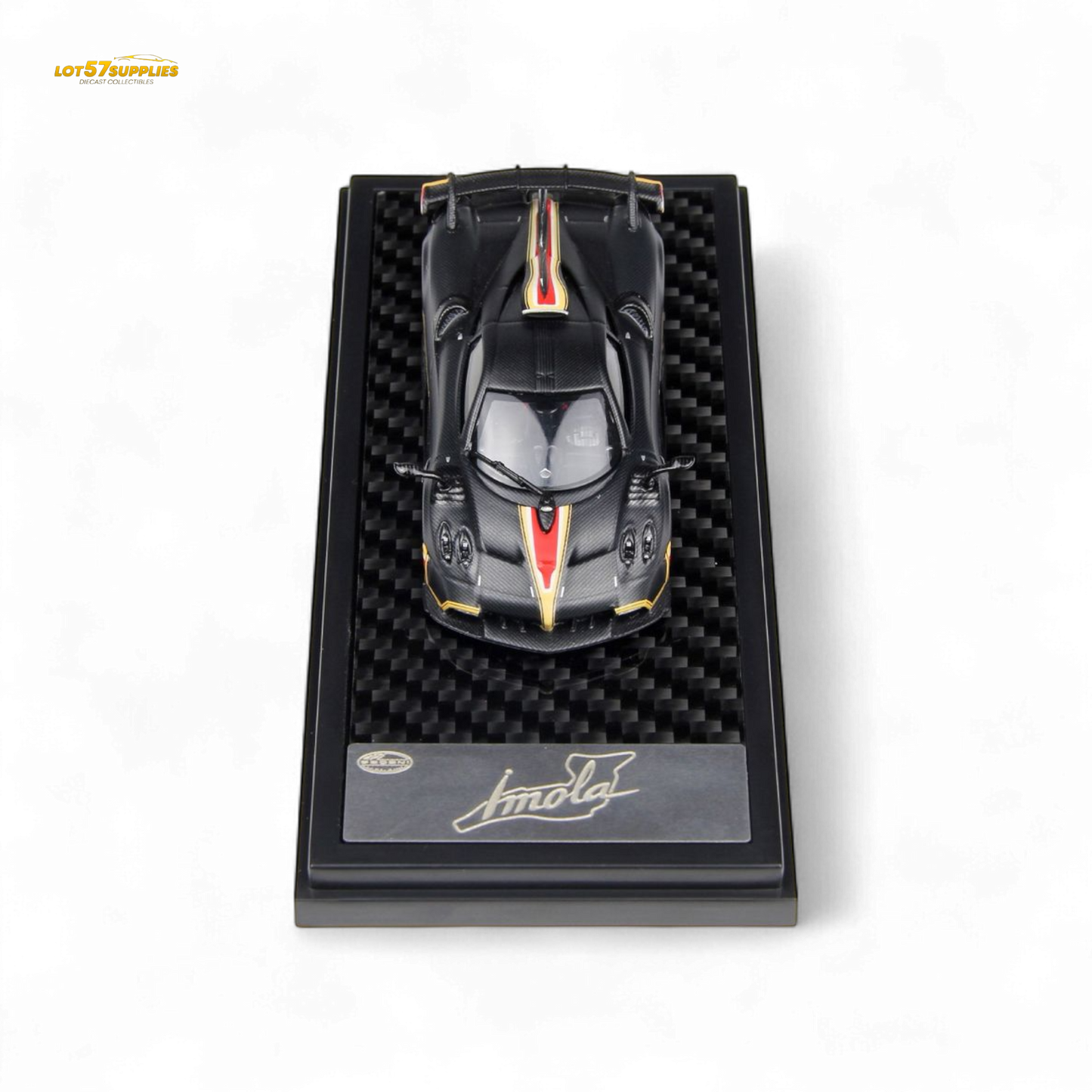 (Pre-Order) LCD Pagani Imola Matte Black Carbon 1:64