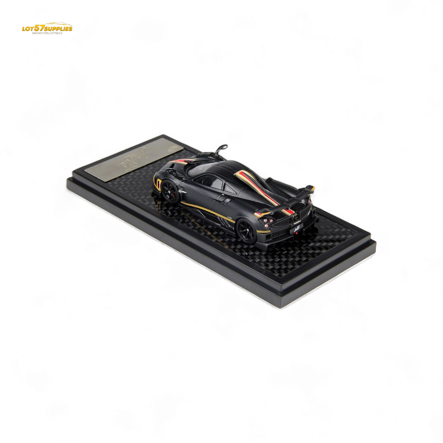 (Pre-Order) LCD Pagani Imola Matte Black Carbon 1:64