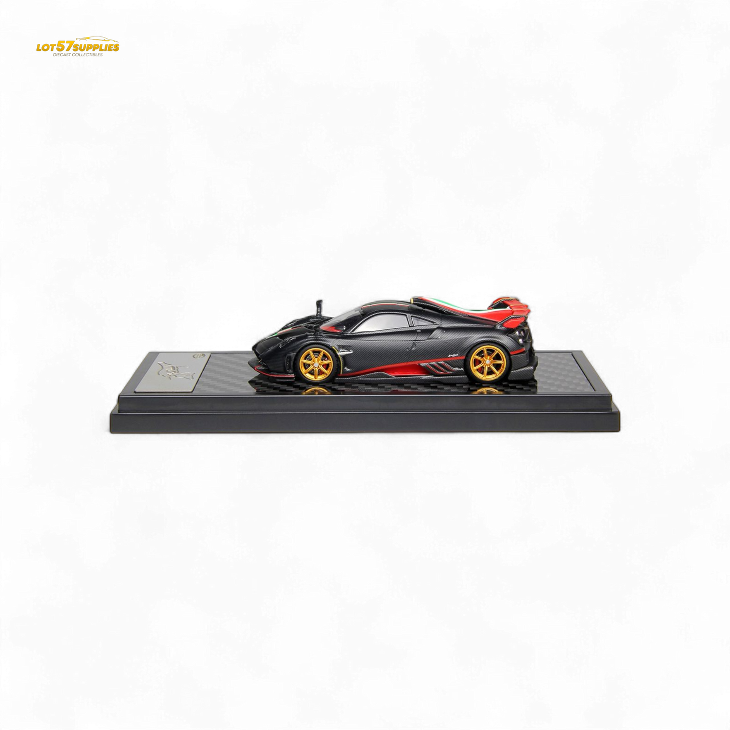 LCD Pagani Imola Matte Black Carbon 1:64