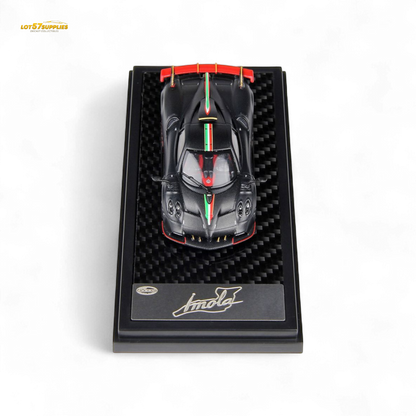 LCD Pagani Imola Matte Black Carbon 1:64