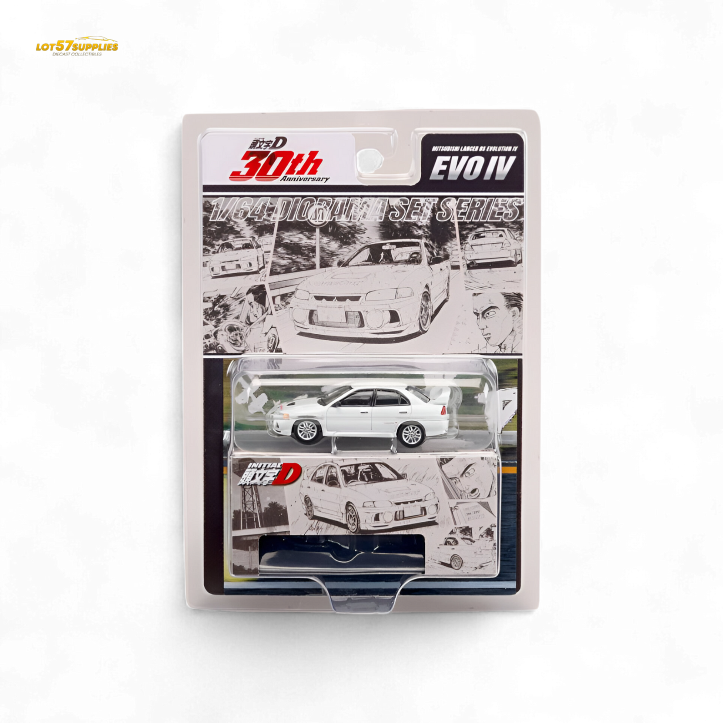 (Pre-Order) Hobby Japan Mitsubishi Lancer RS Evolution IV - White 1:64