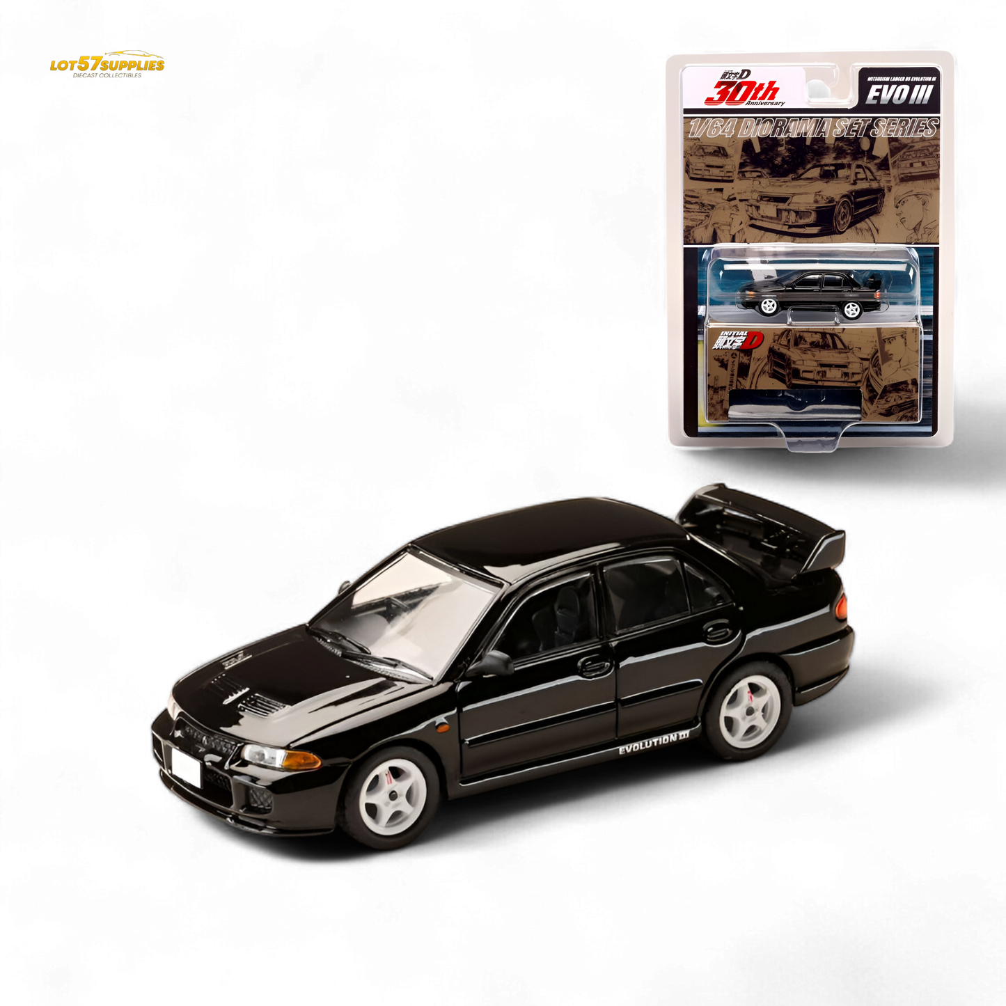 (Pre-Order) Hobby Japan Mitsubishi Lancer RS Evolution III - Black 1:64