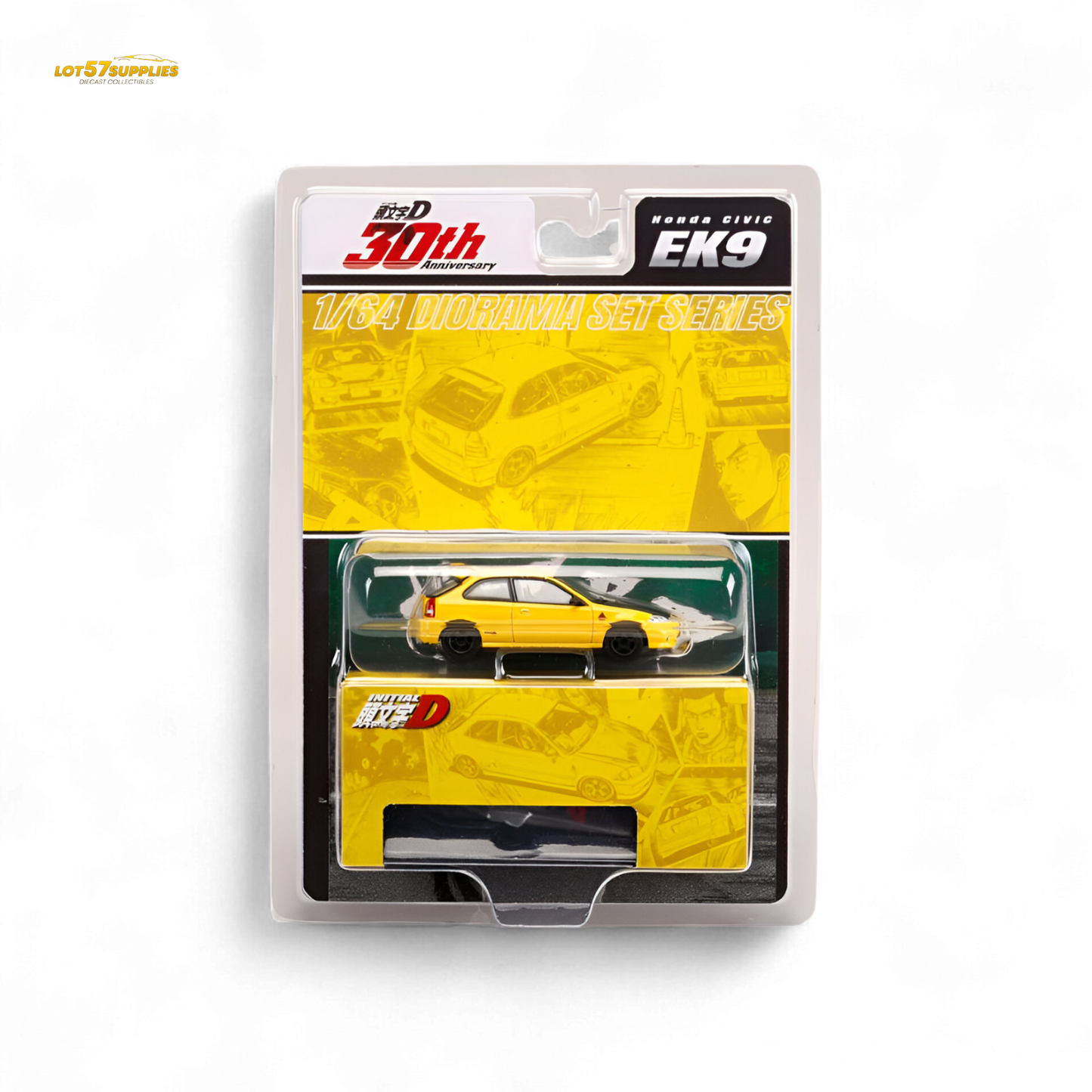 (Pre-Order) Hobby Japan Honda CIVIC (EK9) - Yellow 1:64