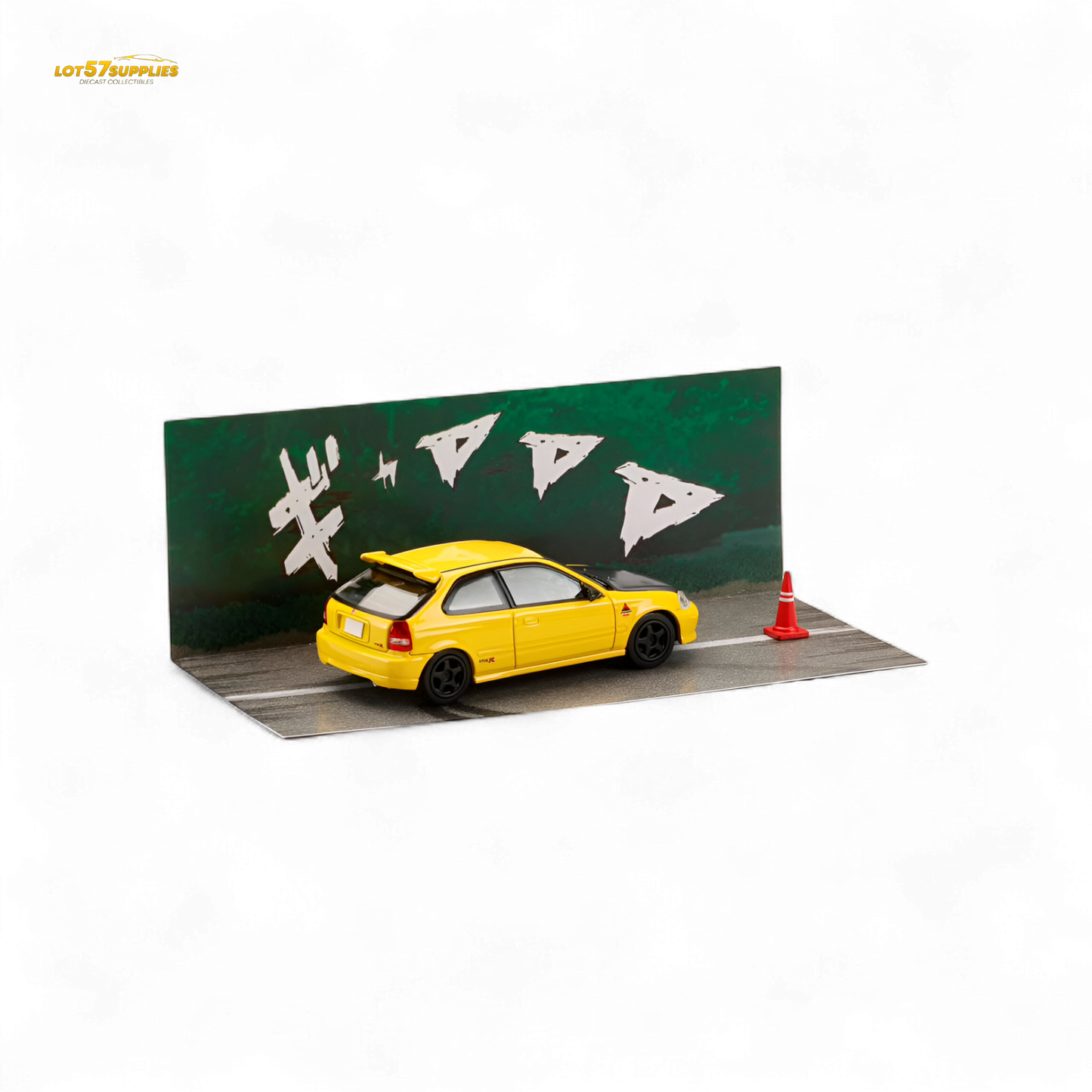 (Pre-Order) Hobby Japan Honda CIVIC (EK9) - Yellow 1:64