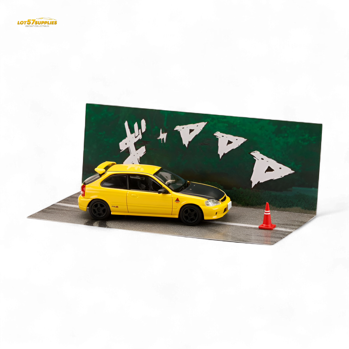 (Pre-Order) Hobby Japan Honda CIVIC (EK9) - Yellow 1:64