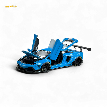 (Pre-Order) Pgm Lamborghini LP700-4 - BB Blue Luxury Version 1:64