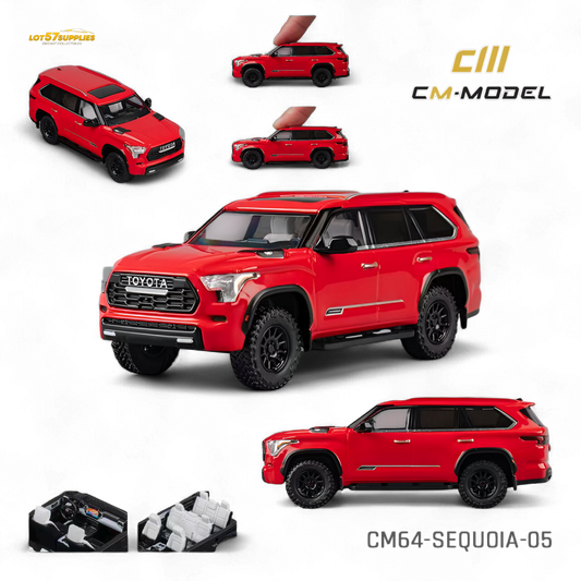 (Pre-Order) CM Model Toyota Sequoia - Red 1:64
