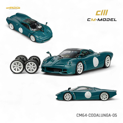 (Pre-Order) CM Model Pagani Codalunga - Green 1:64