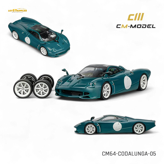 (Pre-Order) CM Model Pagani Codalunga - Green 1:64