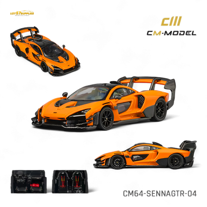 (Pre-Order) CM Model McLaren Senna GTR - Papaya Orange 1:64