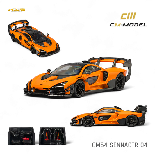 (Pre-Order) CM Model McLaren Senna GTR - Papaya Orange 1:64