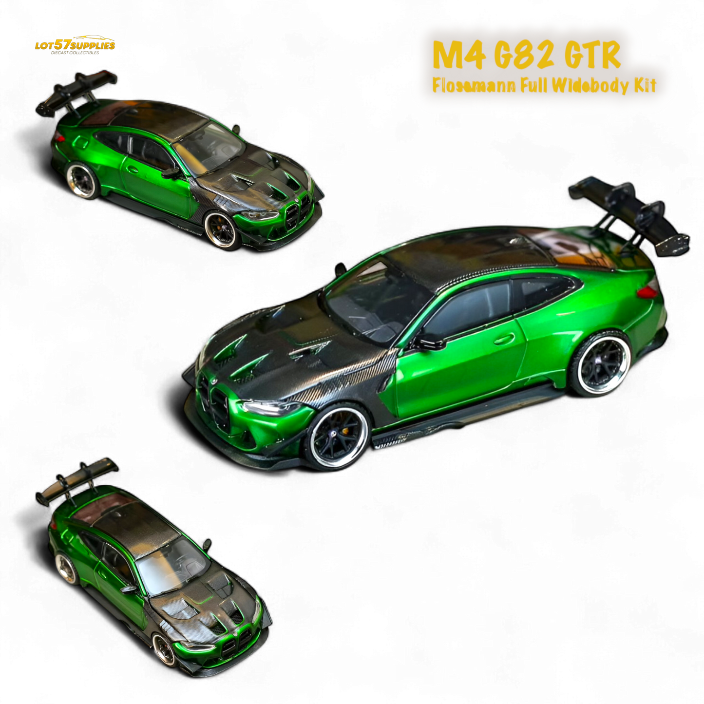 (Pre-Order) SW BMW M4 GTR Widebody Kit Gem Green 1:64