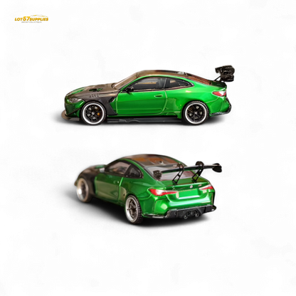 (Pre-Order) SW BMW M4 GTR Widebody Kit Gem Green 1:64