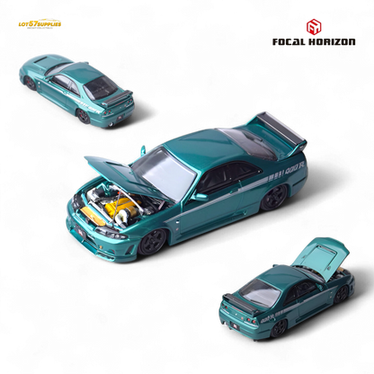 (Pre-Order) Focal Horizon Nissan Skyline GT-R R33 Nismo 400R Version - Champion Green 1:64
