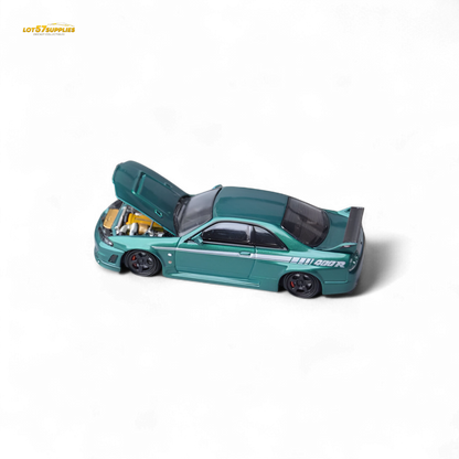 (Pre-Order) Focal Horizon Nissan Skyline GT-R R33 Nismo 400R Version - Champion Green 1:64