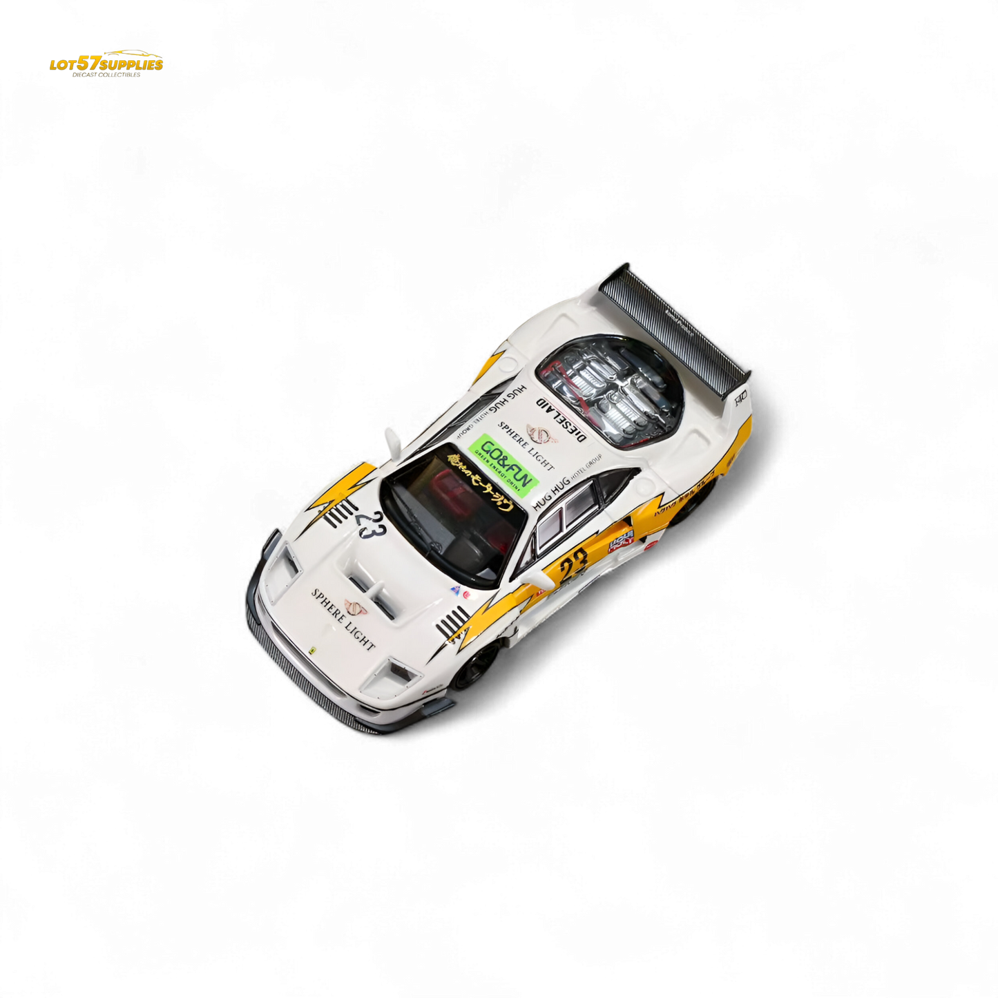 (Pre-Order) Ghost Player LBWK F40 - Yellow Flash #23 1:64