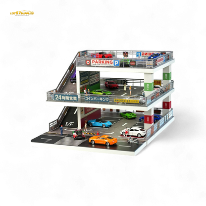 (Pre-Order) Shou Cang Jia Japanese Ramp Parking Lot - Dark Green 1:64