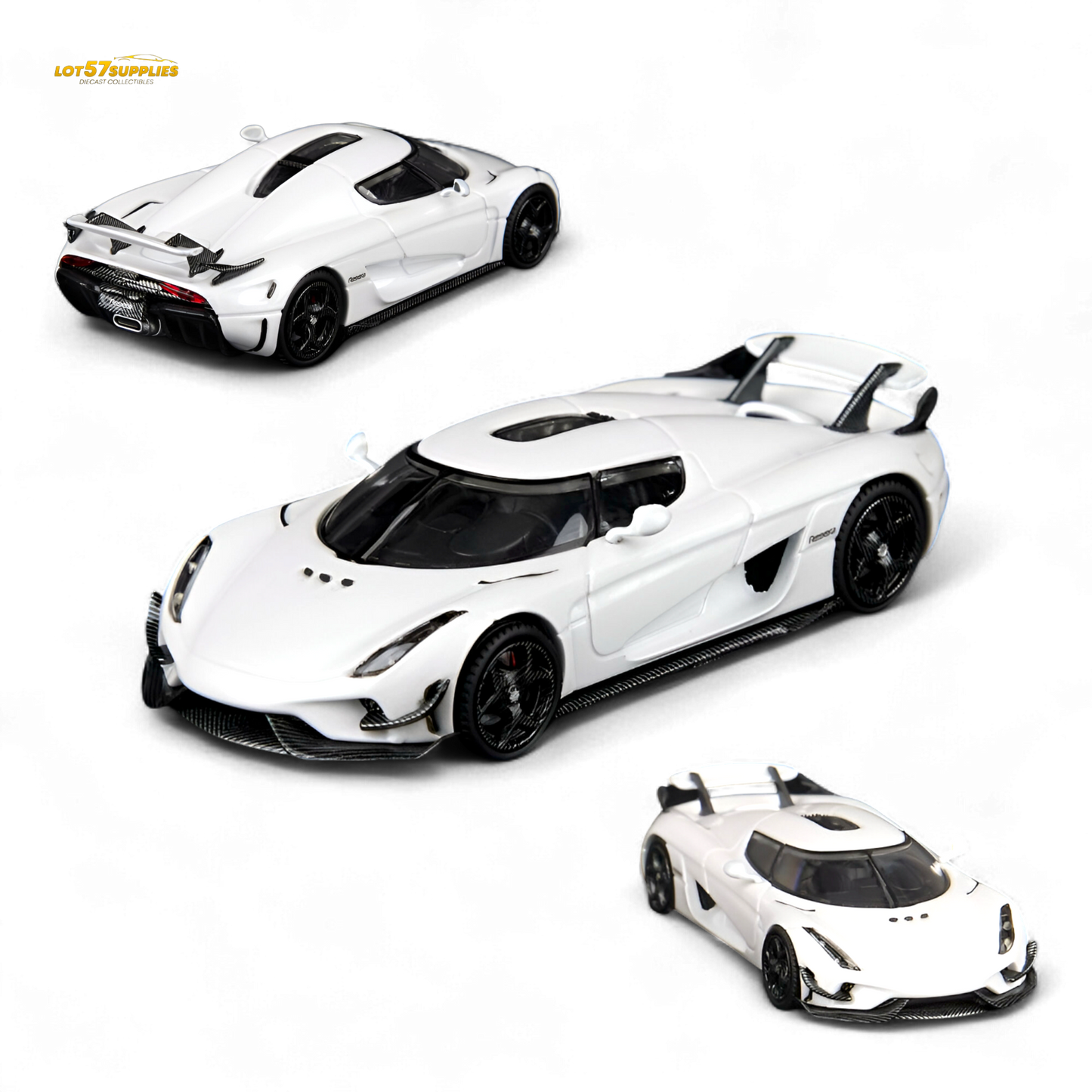 (Pre-Order) SC Art Regera Pearl White 1:64