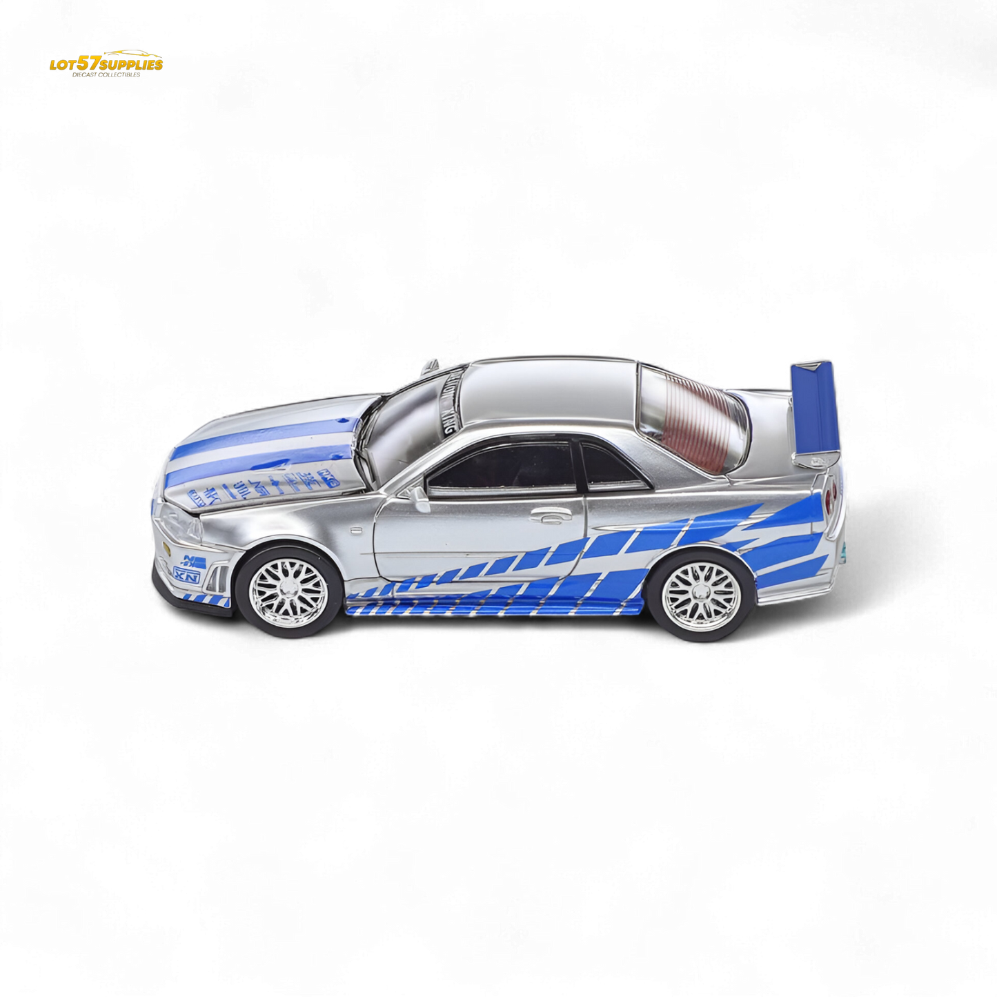 (Pre-Order) Demon King Auto Skyline GT-R R34 Z-Tune - Fast and Furious Paul Livery 1:64