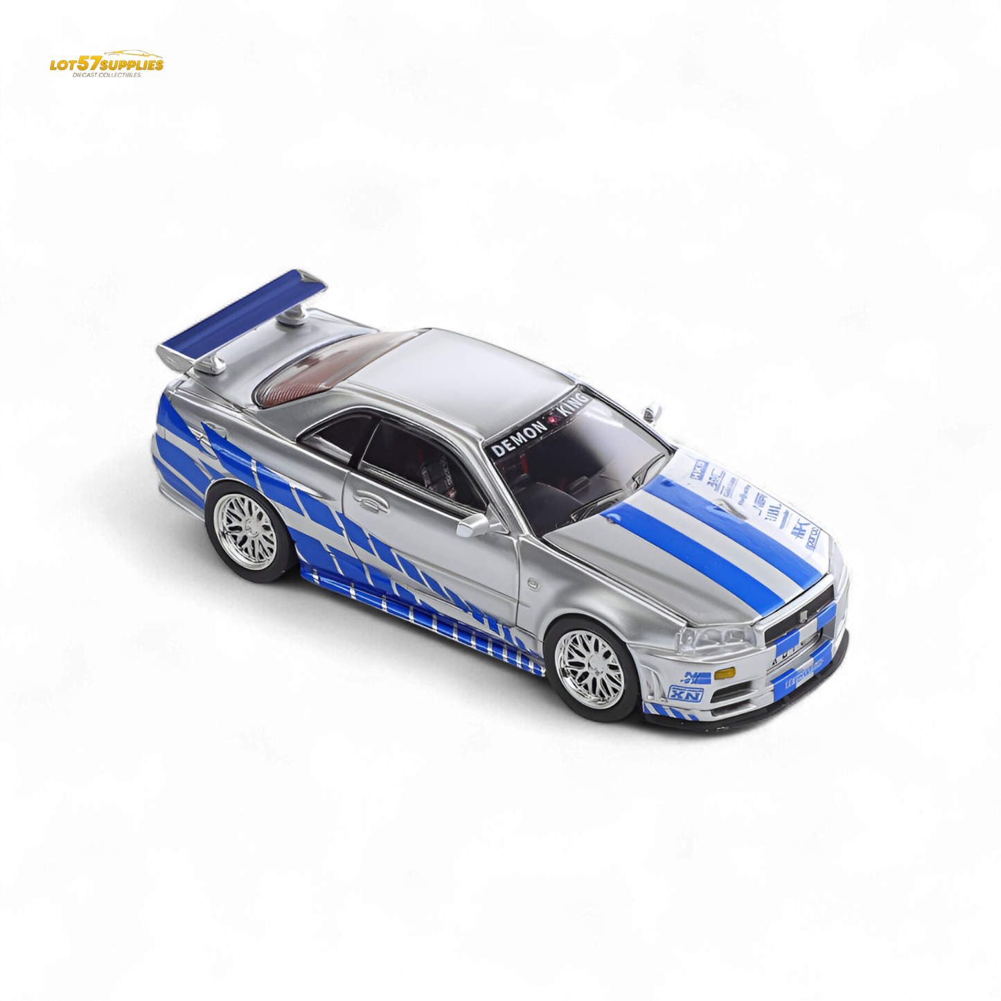 (Pre-Order) Demon King Auto Skyline GT-R R34 Z-Tune - Fast and Furious Paul Livery 1:64