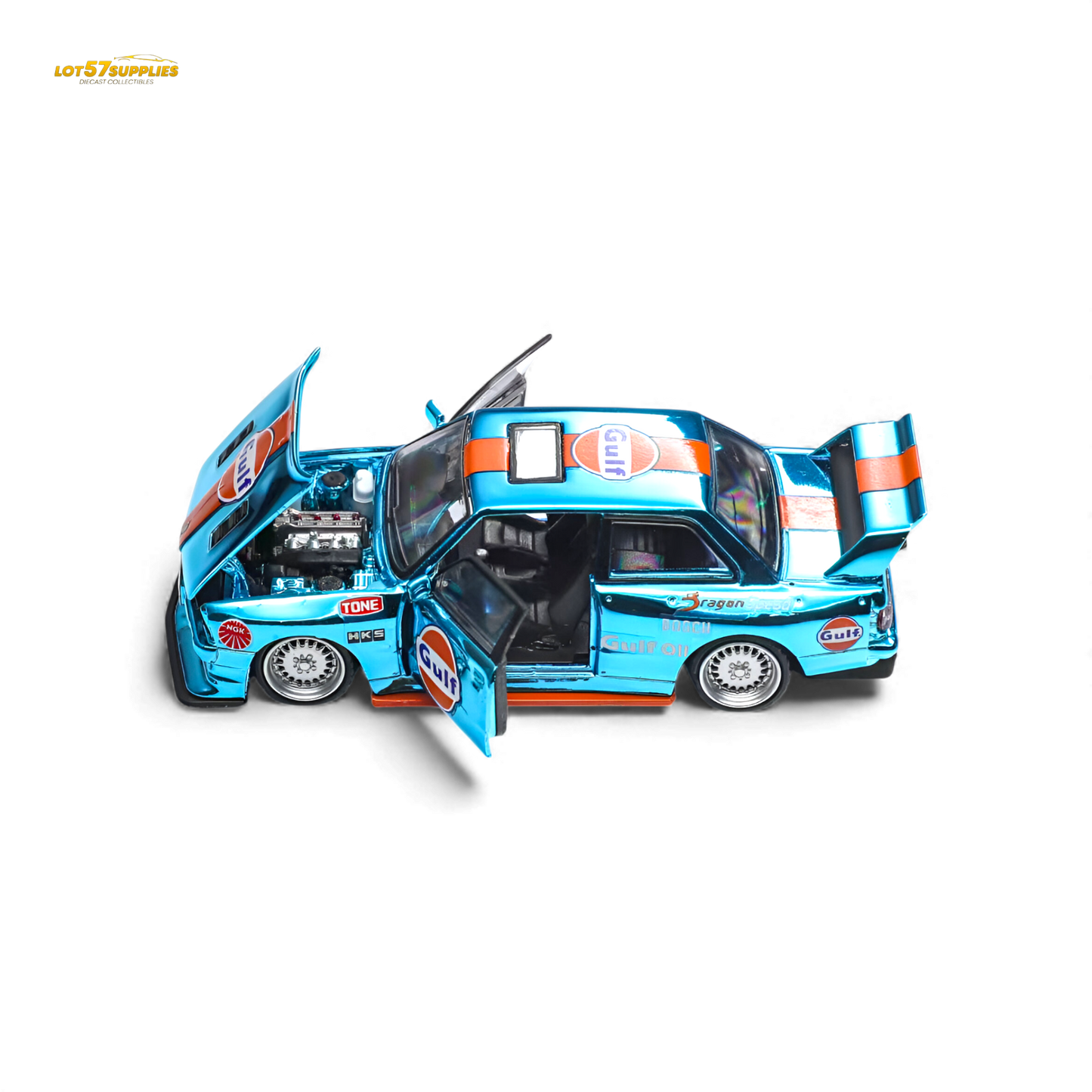 (Pre-Order) Demon King Auto BMW E30 - Gulf 1:64