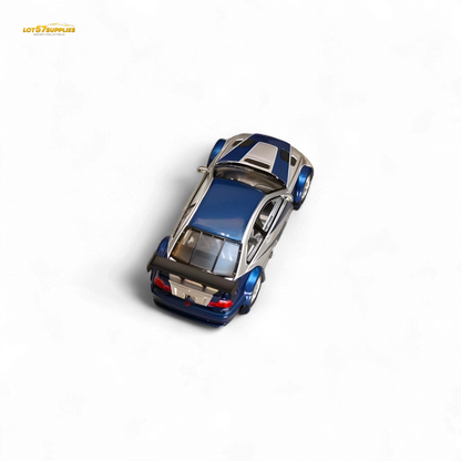 (Pre-Order) Ghost Player BMW E46 M3 GTR - Silver Blue Classic NFS Livery 1:64