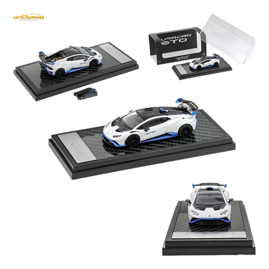 (Pre-Order) LCD Lamborghini Huracan STO - White 1:64