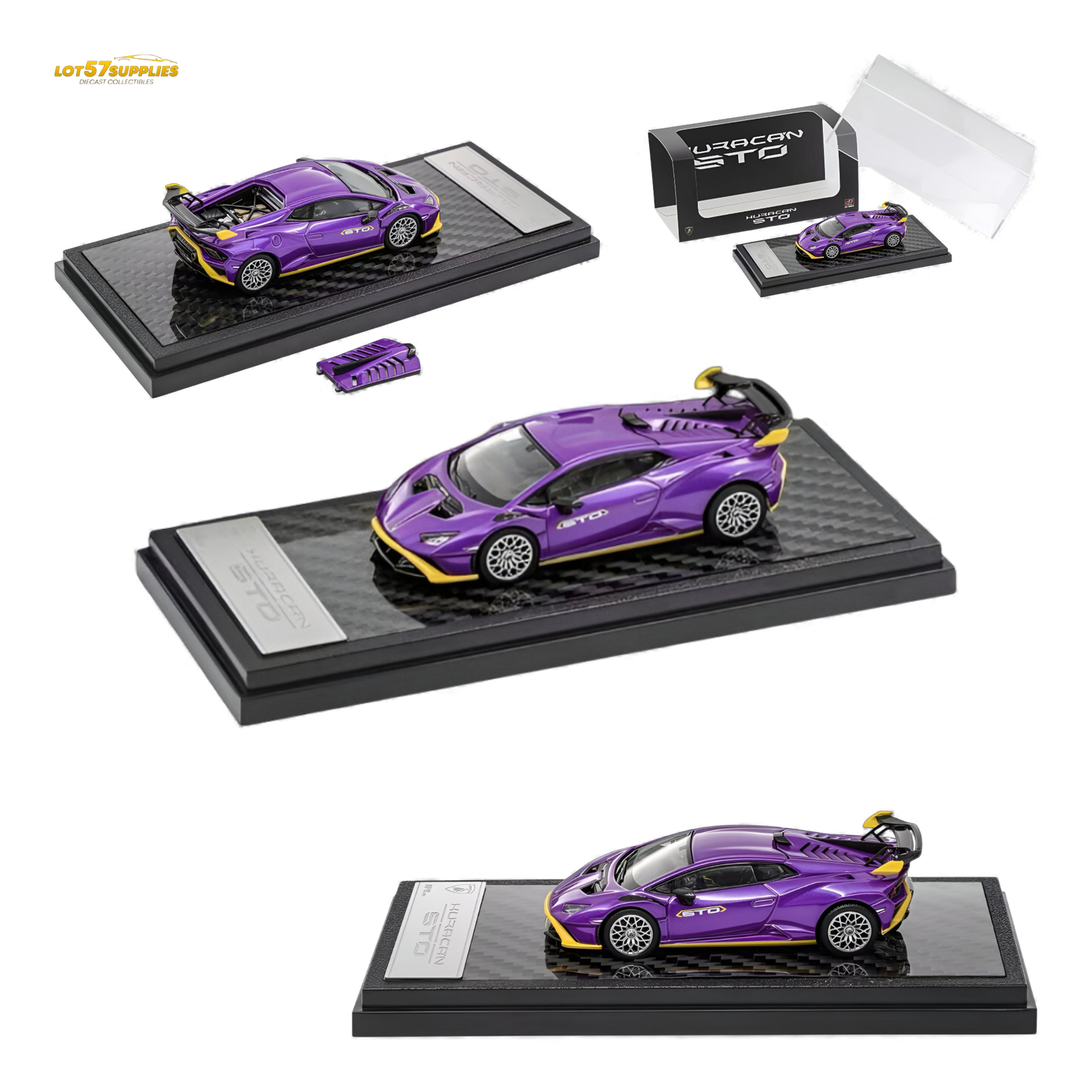 (Pre-Order) LCD Lamborghini Huracan STO Purple 1:64