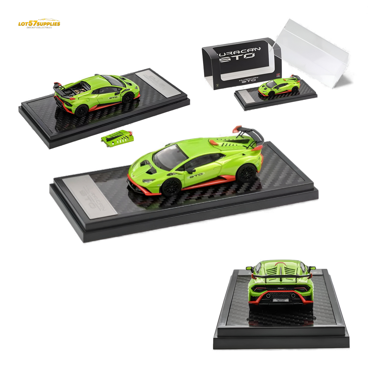 (Pre-Order) LCD Lamborghini Huracan STO - Green 1:64