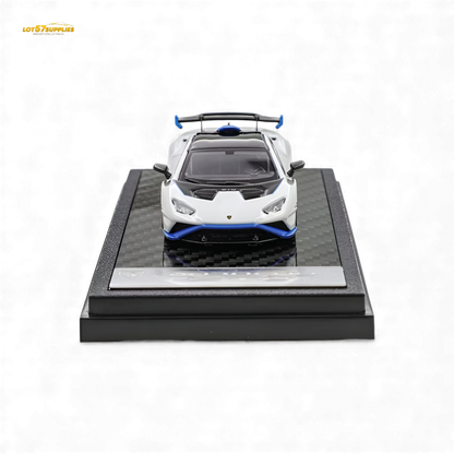 (Pre-Order) LCD Lamborghini Huracan STO White 1:64
