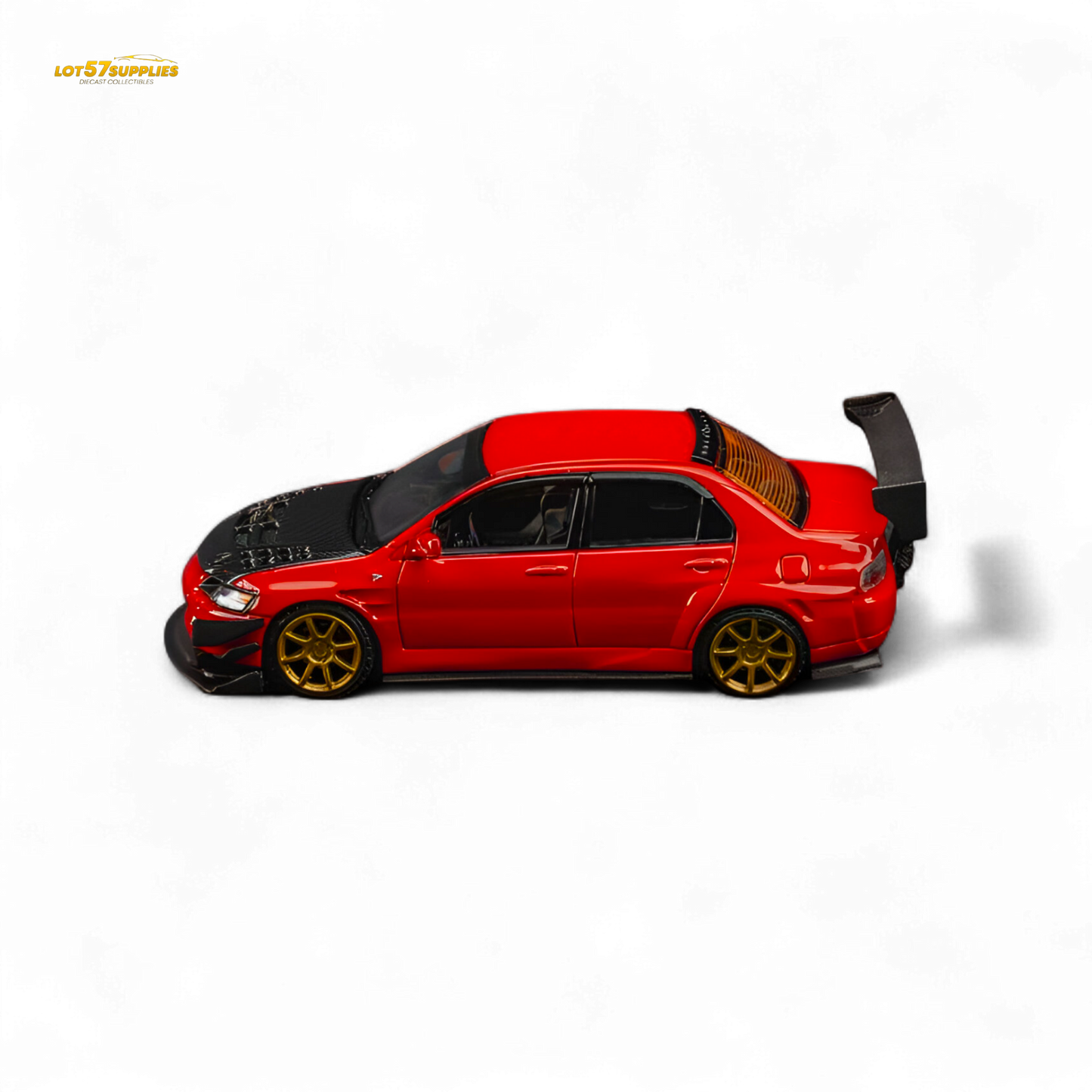 (Pre-Order) Findclassically Mitsubishi 9th Generation - Red - Carbon Hood 1:64