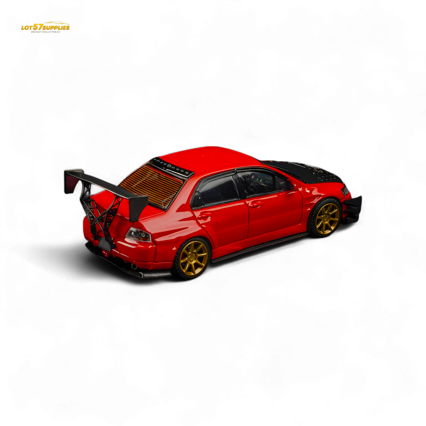 (Pre-Order) Findclassically Mitsubishi 9th Generation - Red - Carbon Hood 1:64