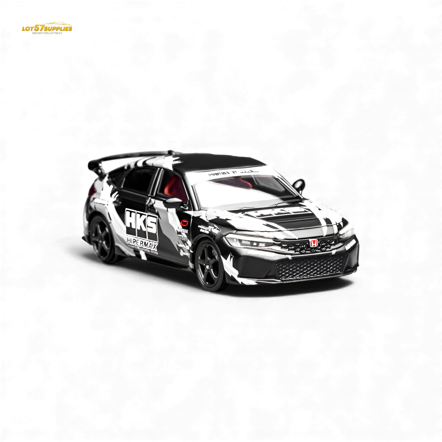 (Pre-Order) Motorhelix Civic Type R FL5 Black HKS 1:64