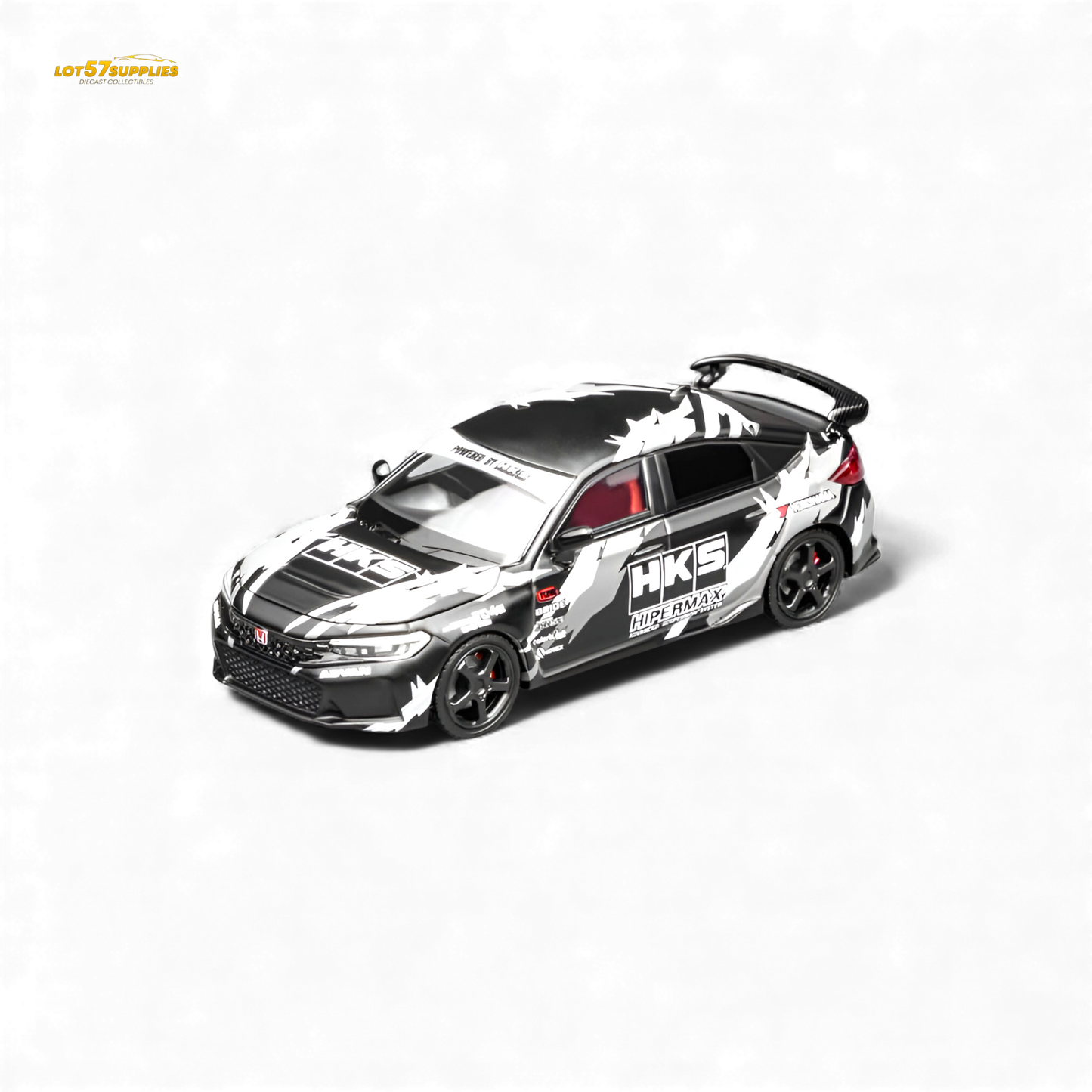 (Pre-Order) Motorhelix Civic Type R FL5 Black HKS 1:64