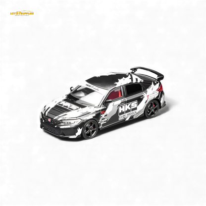 (Pre-Order) Motorhelix Civic Type R FL5 Black HKS 1:64