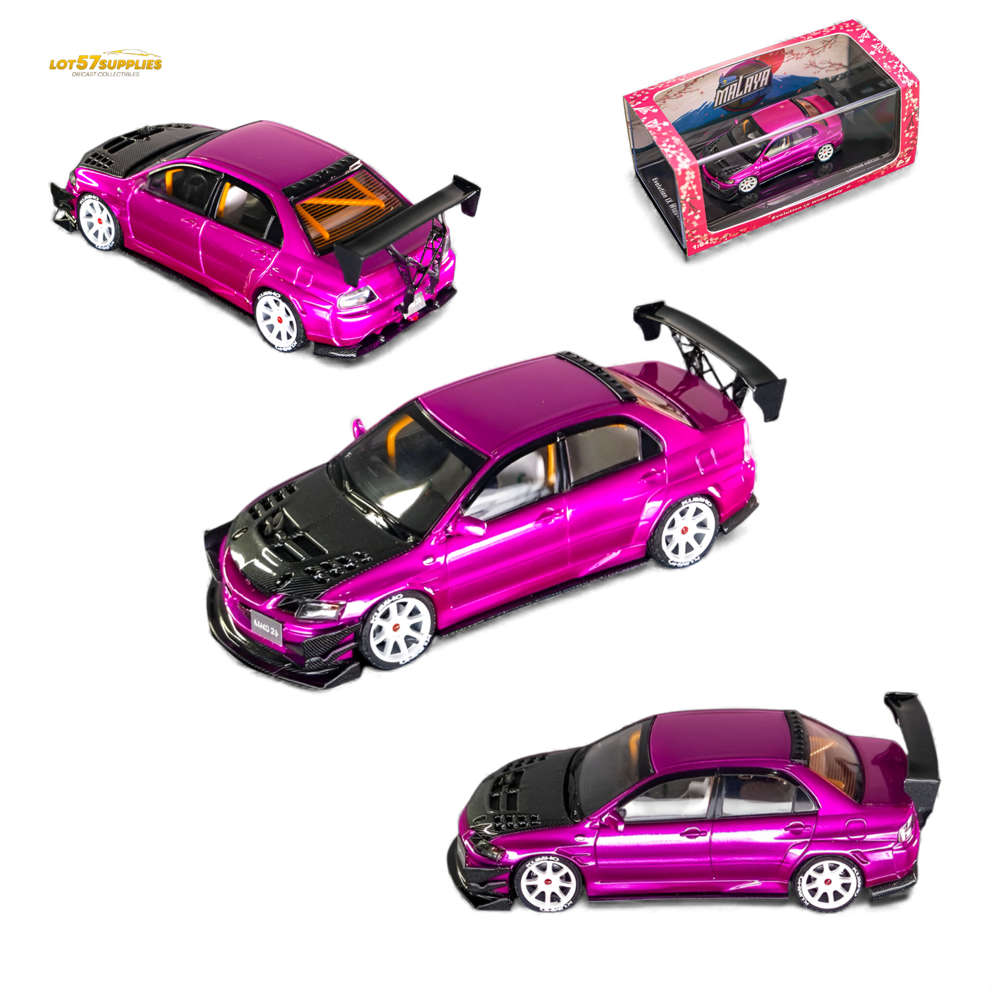 (Pre-Order) Findclassically Mitsubishi 9th Generation - Flash Pink 1:64