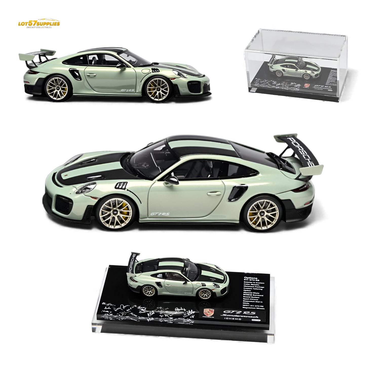 (Pre-Order) DMH Porsche 911 GT2 RS - Urban Bamboo 1:64 Limited to 150 Pcs