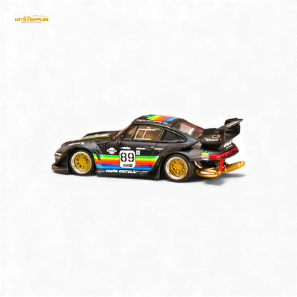 (Pre-Order) Street Weapon RWB 993 Matte Black Apple Livery 1:64