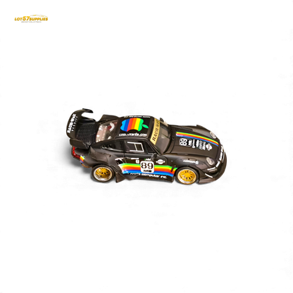 (Pre-Order) Street Weapon RWB 993 Matte Black Apple Livery 1:64