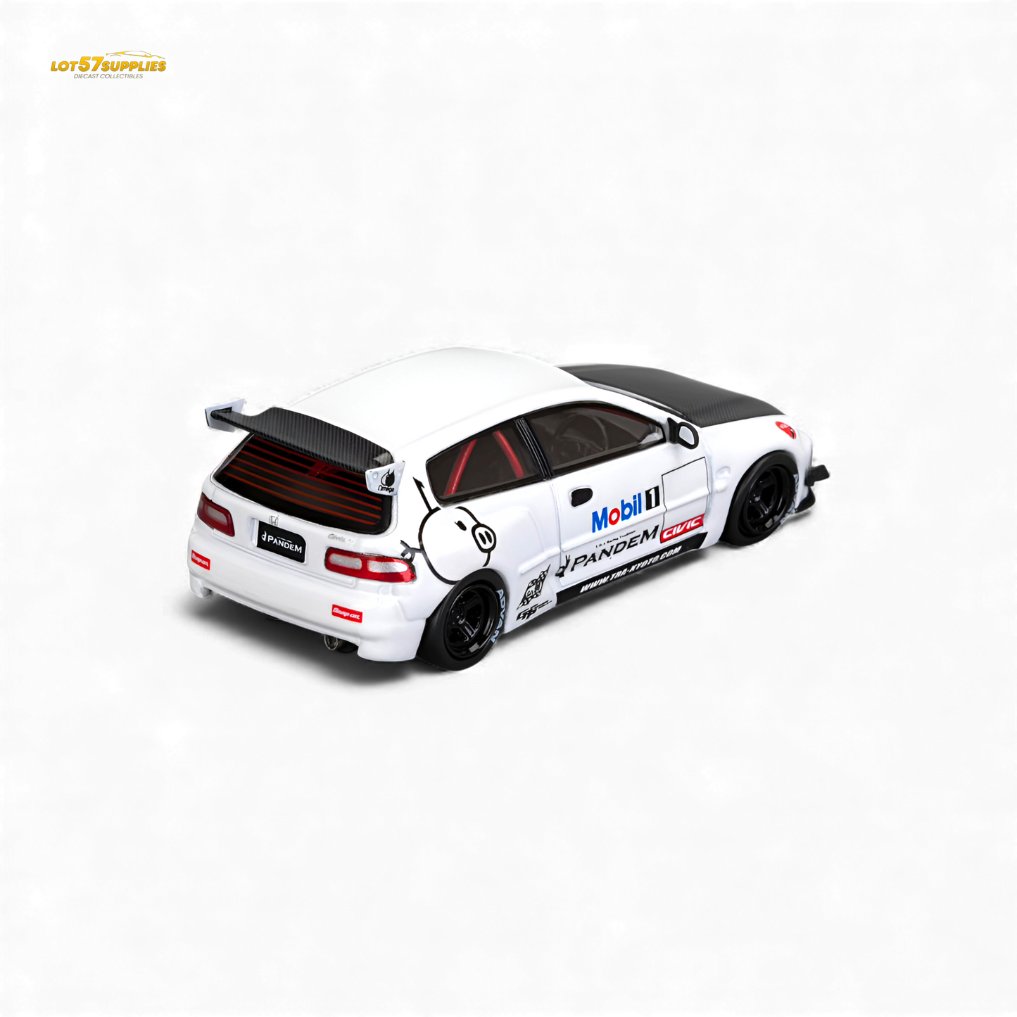 (Pre-Order) Et Model Civic EG6 - Mobil 1# Livery Carbon Cover 1:64