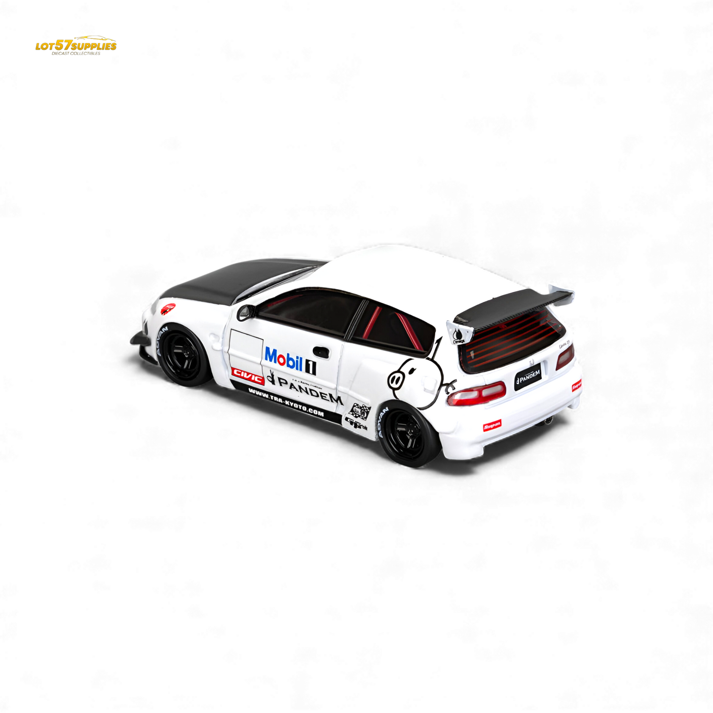 (Pre-Order) Et Model Civic EG6 - Mobil 1# Livery Carbon Cover 1:64