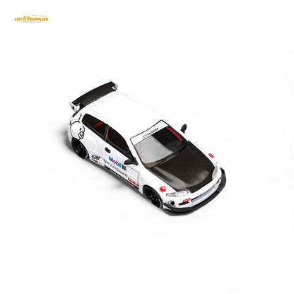 (Pre-Order) Et Model Civic EG6 - Mobil 1# Livery Carbon Cover 1:64