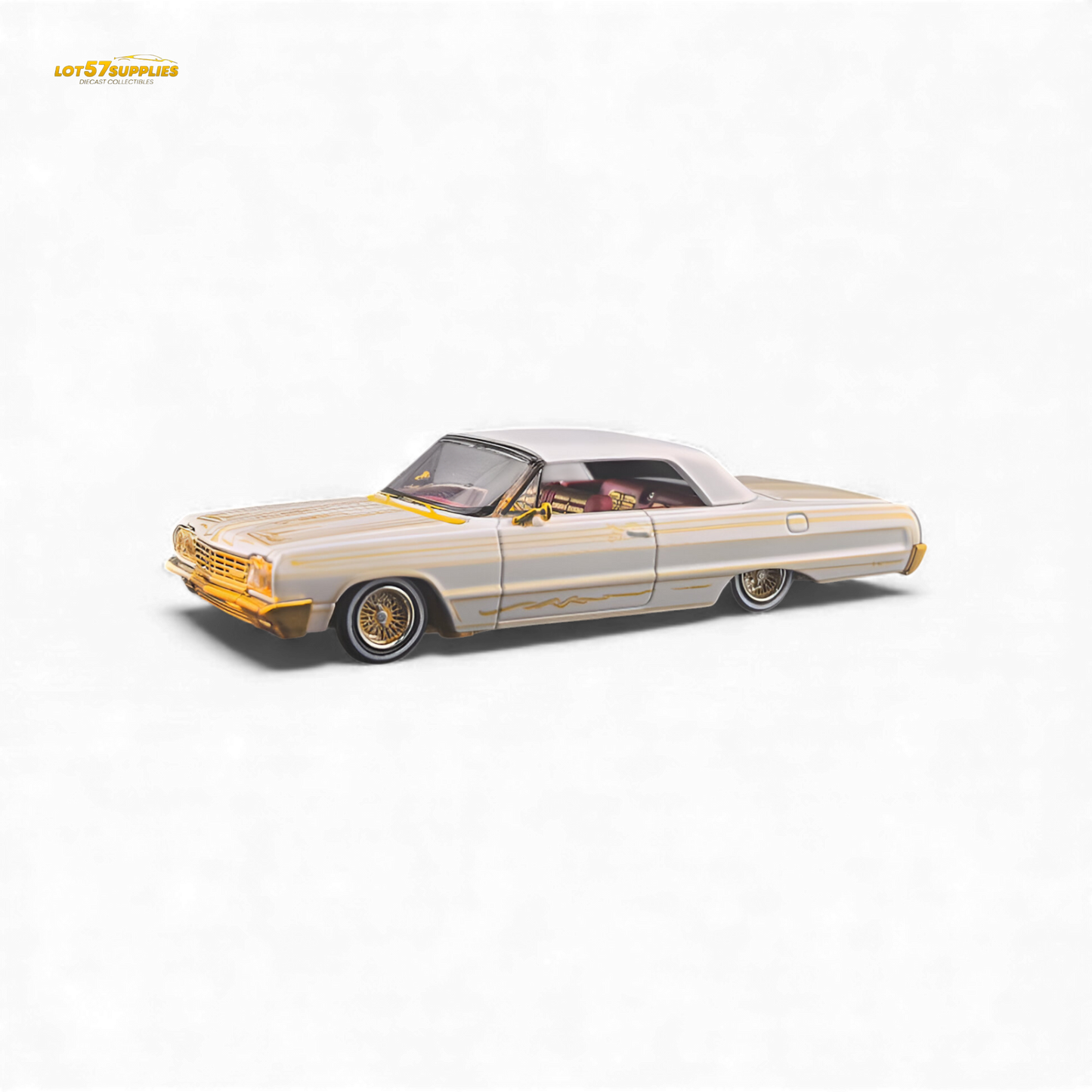 (Pre-Order) Fine Works64 Chevrolet Impala - Metallic Platinum Ordinary - 1:64