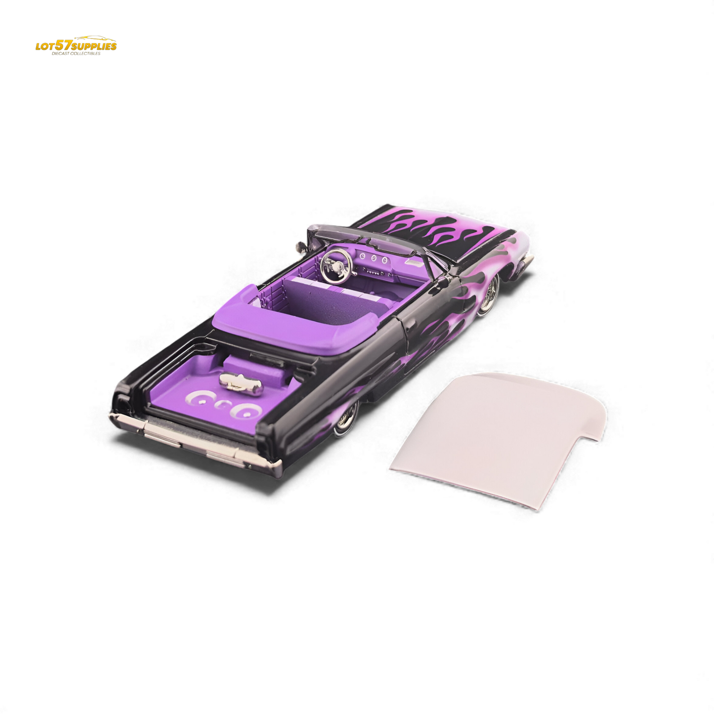 (Pre-Order) Fine Works64 Chevrolet Impala - Ghost Flame Luxury - 1:64