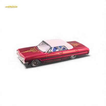 (Pre-Order) Fine Works64 Chevrolet Impala - Transparent Red Ordinary - 1:64