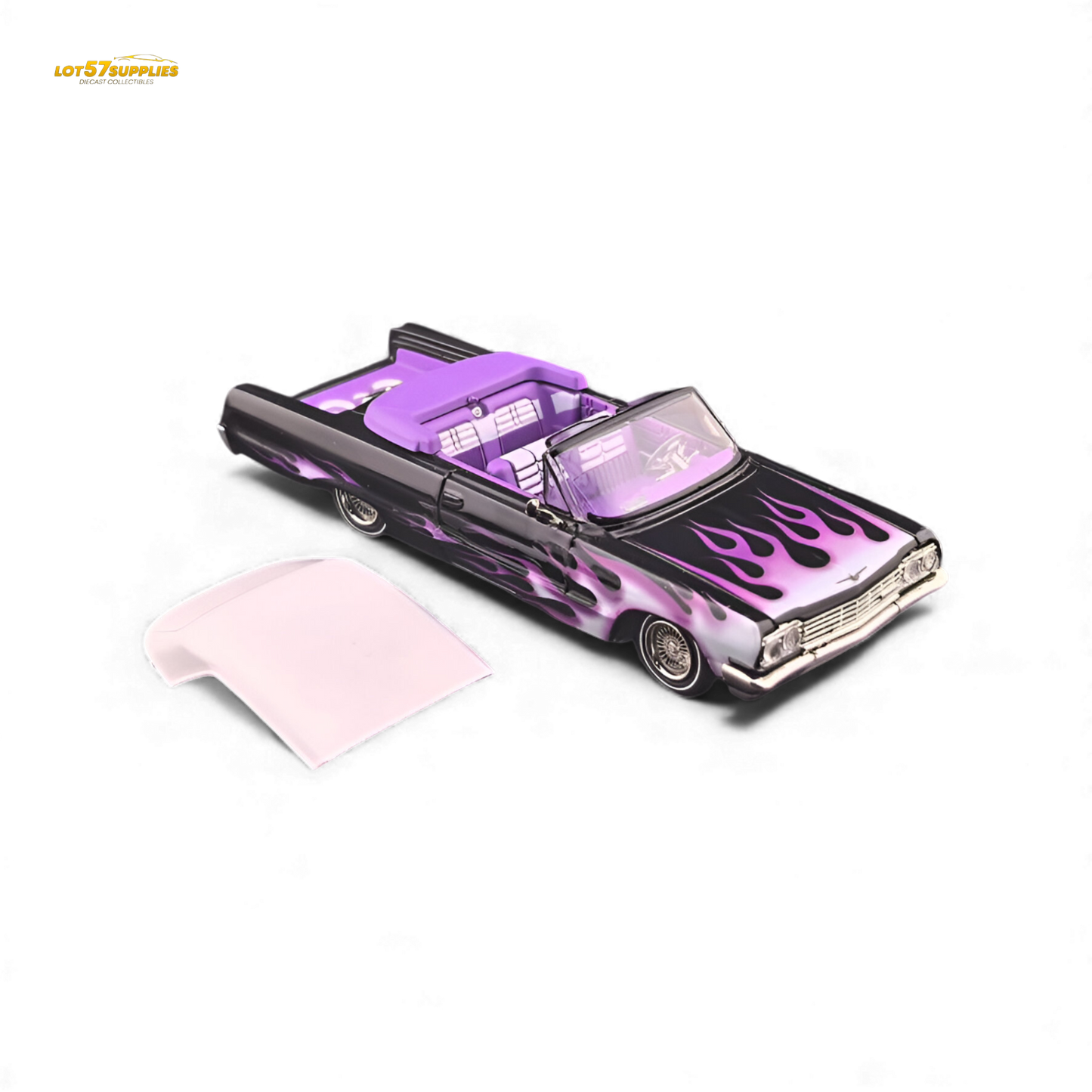 (Pre-Order) Fine Works64 Chevrolet Impala - Ghost Flame Luxury - 1:64